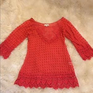 Gorgeous lace & embroidered Umgee Tunic!